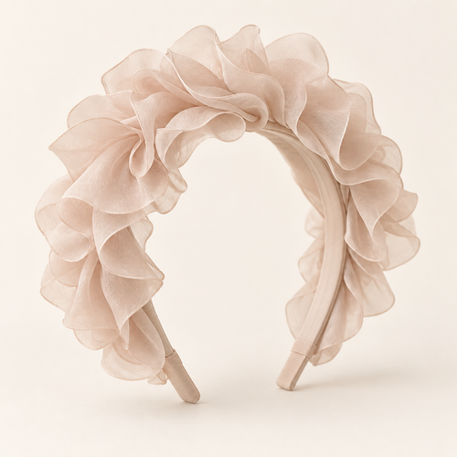Norvellar Ruffled Organza Headband