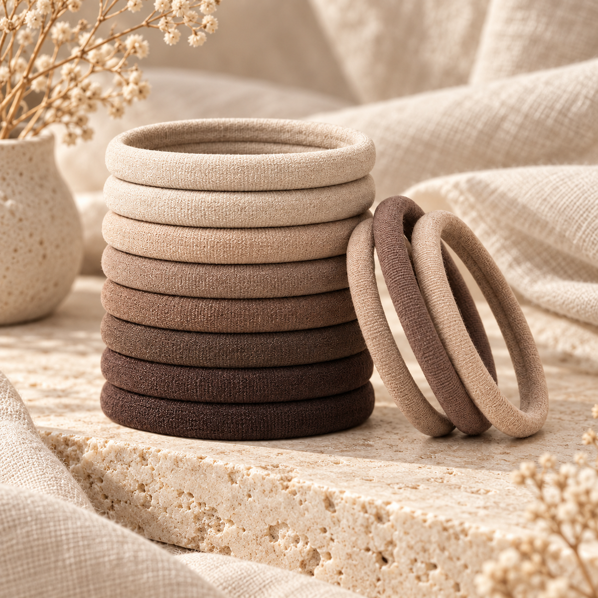 Norvellar Fabric Hair Tie Set