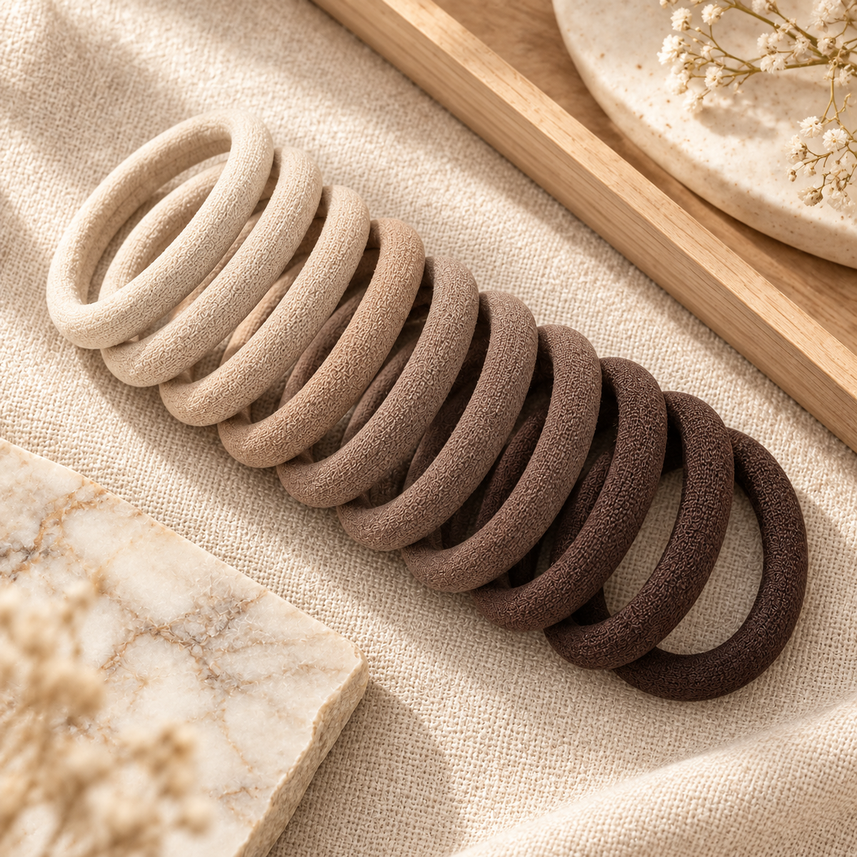 Norvellar Fabric Hair Tie Set
