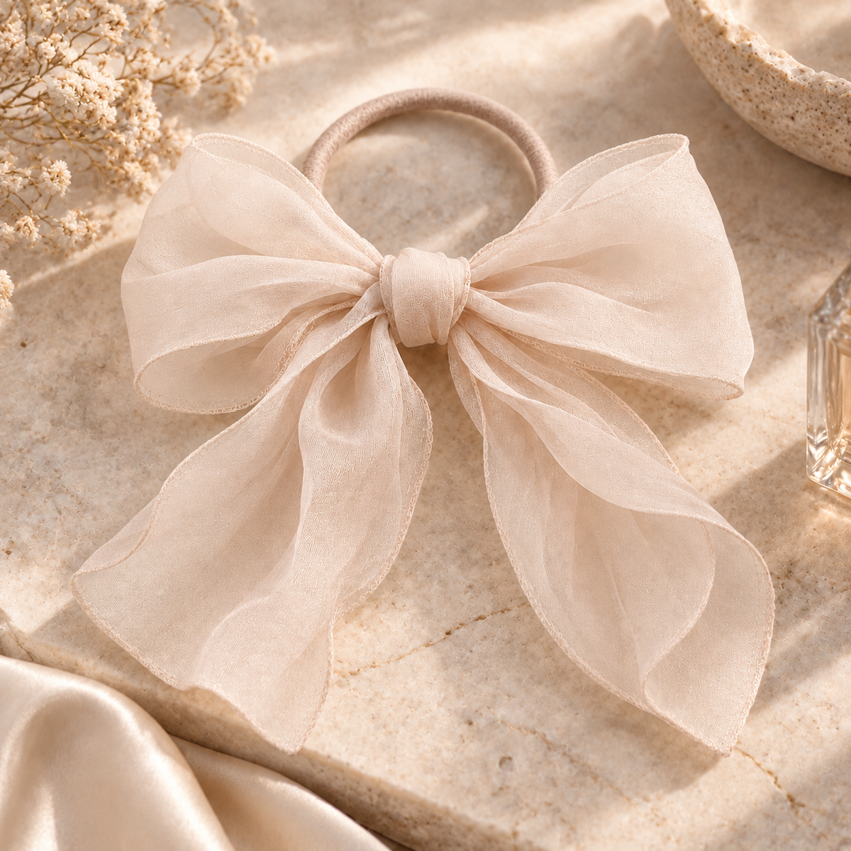 Norvellar Organza Bow Hair Tie