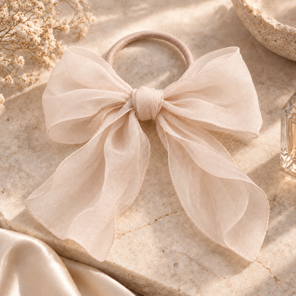 Norvellar Organza Bow Hair Tie