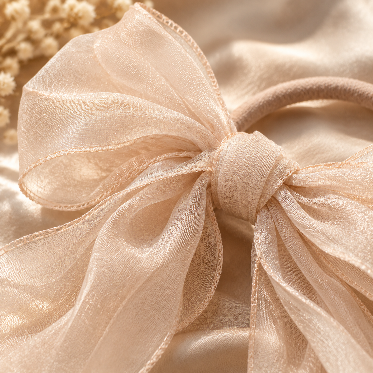 Norvellar Organza Bow Hair Tie