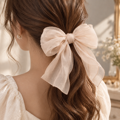 Norvellar Organza Bow Hair Tie
