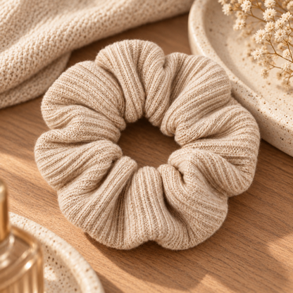 Norvellar Knitted Texture Scrunchie Hair Tie