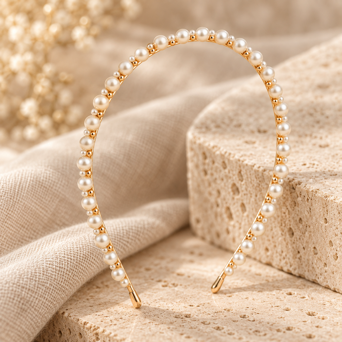Norvellar Pearl Embellished Headband