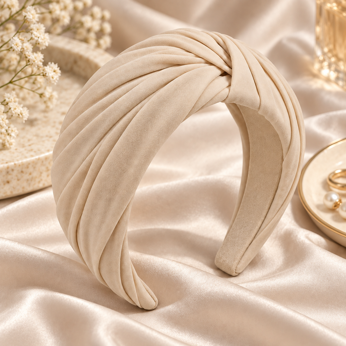 Norvellar Layered Satin Twist Headband