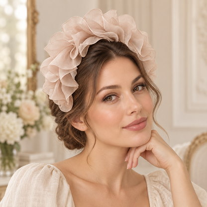 Norvellar Ruffled Organza Headband