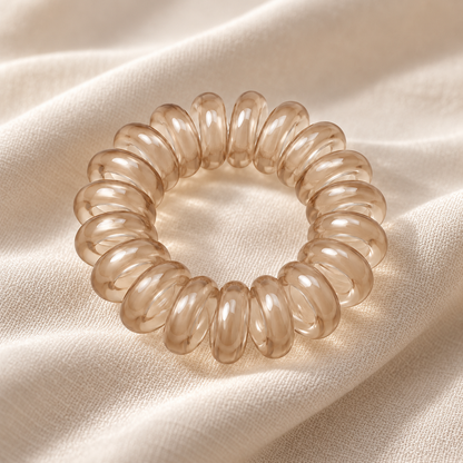Norvellar Transparent Spiral Hair Tie