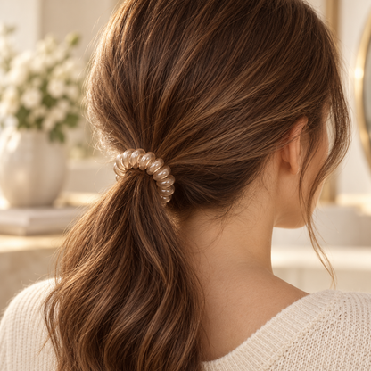 Norvellar Transparent Spiral Hair Tie